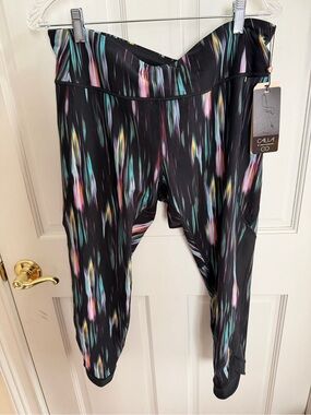 NWT CALIA Energize Mid Rise 7/8 Tulip Ankle Afterglow Leggings Size XL